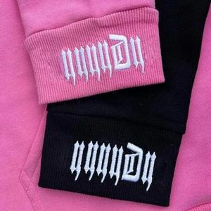 Sudadera con capucha y cremallera completa para hombre con estampado de hojaldre personalizado, ropa de calle de invierno con mezcla de algodón y lana, Sudadera con capucha de peso pesado - Product Image 5