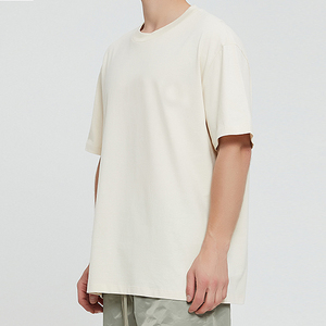 T-shirt pour homme de haute qualité 100% coton, écologique, respirant, séchage rapide, anti-rides, vêtement d'été à manches courtes, coupe ample, 180g - Product Image 2