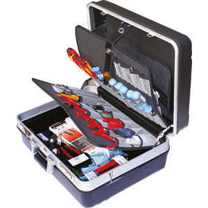 Kit d'outils manuels pour techniciens et réparateurs 986GE 3, 63 pièces, comprenant tournevis, clés et jeu de douilles - Product Image 1