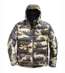 Veste d'hiver matelassée pour homme, coupe-vent chaud et isolé pour la chasse, coupe-vent à bulles pour toile traitée, col montant - Product Image 1