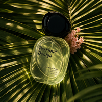Vente en gros de flacons de parfum en verre asymétriques de 50 ml, forme de pierre, fond épais, flacons vaporisateurs de luxe, emballage