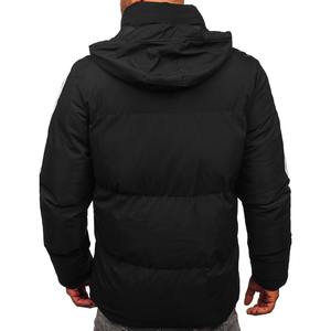 Veste matelassée en toile personnalisée en gros pour hommes, couleurs unies d'hiver, service OEM, haute qualité, imperméable, réversible - Product Image 4