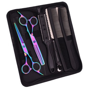 Kit de Barbería Profesional y Duradero con Peine y Pinza Personalizables, Herramientas de Corte de Cabello de Acero Inoxidable para Salón, Set de Peinado y Estilismo - Product Image 4