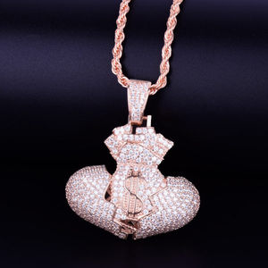 Colgantes de Hip Hop de Plata de Ley 925 a la moda, joyería fina de moda personalizada con moissanita chapados en oro y diamante para regalo - Product Image 1