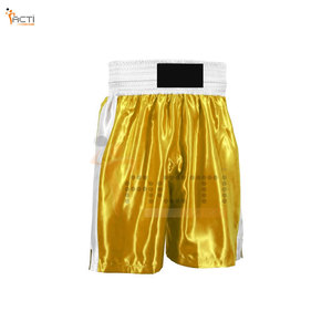 Imprimir nuevo estilo logotipo personalizado súper elástico pantalones cortos de boxeo de secado rápido tela boxeo pantalones cortos de lucha en blanco - Product Image 4