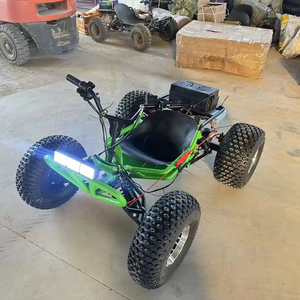 Scooter électrique tout-terrain vert à 4 roues, moteur sans balais 1000W, batterie au lithium, double suspension, contrôle par application, unisexe - Product Image 3