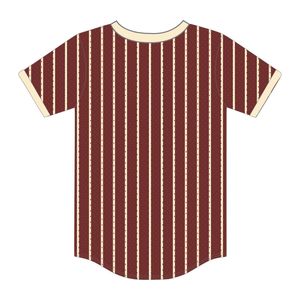 Camiseta de Béisbol con Bordado Chenille de la Hermandad Griega Delta Divine Nine, Estilo Jersey, Color Marrón, para Graduados de HBCU - Product Image 3