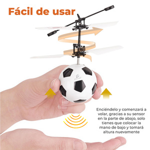 โดรนฟุตบอลบังคับด้วยเซ็นเซอร์ ชาร์จไฟได้ ของเล่นโดรนไฟฟ้าขนาดเล็กสำหรับผู้เริ่มต้น พร้อมฟังก์ชั่นติดตามฉัน รวมแบตเตอรี่สำหรับเล่นกลางแจ้ง - Product Image 4