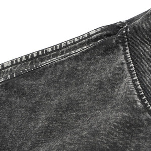 T-shirt vintage pour homme en coton lourd de 300 g/m², style anime, noir, à manches courtes, tendance, de haute qualité, en vente chaude - Product Image 2