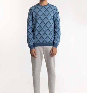 OEM Pull en tricot chaud et respirant de haute qualité, surdimensionné, en laine, pour hommes Chandails à col rond pour hommes - Product Image 1