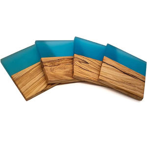 Posavasos de té de resina hecho a mano de la mejor calidad forma cuadrada para uso doméstico y hotelero disponible en cantidad a granel - Product Image 5