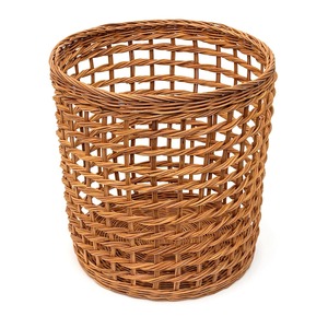 Panier de rangement rond en rotin naturel tressé à la main Artex Green Earth, écologique, moderne, multifonction, fabriqué au Vietnam - Product Image 1