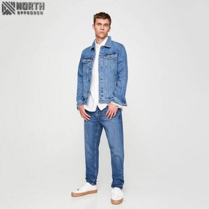 Vestes en jean pour hommes tendance, dernier design, haute qualité, logo frontal personnalisé, services OEM, vente en gros pour l'hiver - Product Image 2