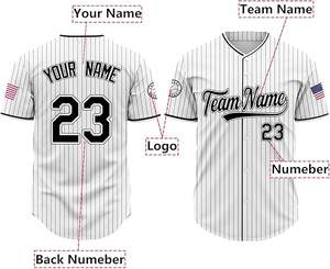 Camisetas de béisbol transpirables cómodas personalizadas Juego de Nombres y Números personalizados para equipos deportivos Fans Ligas - Product Image 4