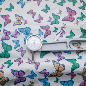 Multi Colors Butterfly Pattern <b>Leather</b> Customizable 1 to 12 Sqft Printed <b>Leather</b> <b>Products</b>. - Product Image 1