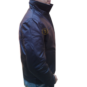 Veste en cuir élégante personnalisable pour hommes 100% en cuir véritable respirant écologique vêtements de saison d'hiver - Product Image 4