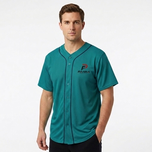 Camiseta de Béisbol Personalizada para Hombre, Ropa Deportiva de Club, 100% Poliéster, Cuello en V, Transpirable, Antibacteriana, Estampado Frontal, para Toda Temporada - Product Image 6