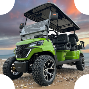 Chariot de golf électrique 4000W à prix compétitif avec moteur à courant alternatif arrière 4 + 2 places - Product Image 3