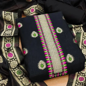 Colección de Trajes de Organza con Varios Bordados, Salwar Kameez de Secado Rápido, Bordado Intenso, Ropa de Fiesta para Adultos, Hecho en India - Product Image 1