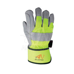 Gants de travail en cuir fendu de vachette de meilleure qualité, taille XL, protection ignifuge pour la sécurité, résistant aux coupures. - Product Image 4