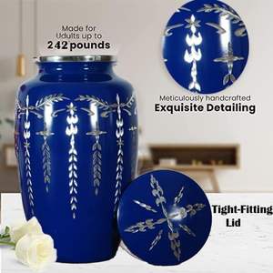 Aluminum Handcrafted Cremation Urn Adult Memorial Funeral <b>Keepsake</b> <b>for</b> Men Women Child and Casket <b>for</b> <b>Ashes</b> Adult Male - Product Image 3