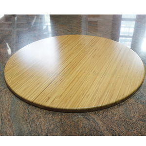Modern Round <b>Bamboo</b> Wood Tabletop 60cm Diameter Finished with PU Coating (MB38010) - Product Image 3