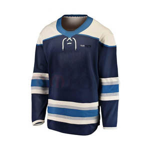 Nouvelle Arrivée Maillot de Hockey sur Glace Unisexe 100% Polyester de Haute Qualité avec Logo Personnalisé Ensemble de Vêtements de Sport à Lacets - Product Image 2