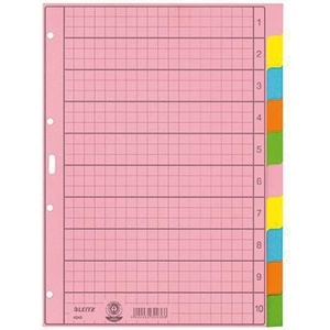 แฟ้มเอกสารรีไซเคิล Leitz A4 พร้อมกระดาษเชือกหลากสีและแผ่นอินเด็กซ์ 10 แผ่น - Product Image 1