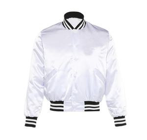 Chaqueta de satén de béisbol para hombre de alta calidad personalizada transpirable deportes de invierno equipo Varsity chaqueta de talla grande para hombre - Product Image 1