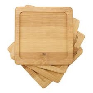 Posavasos de madera de acacia de fábrica personalizado al por mayor posavasos de madera de nogal posavasos de haya para taza de té y café - Product Image 4