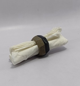 Porte-serviette en bois produit fait main pour cantine cuisine et table rond serviette caractéristique écologique fabriqué en Inde - Product Image 2