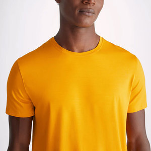 Camisetas con Logotipo Personalizado, Color Amarillo, Corte Ajustado, Camiseta Hanes para Hombre, Bella Canvas, Camiseta de Jersey CVC para Hombre, Camiseta Dorada Jaspeada - Product Image 3