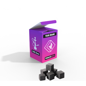 อัดก้อนถ่านกะลามะพร้าวคุณภาพดีที่สุดรูปร่างลูกบาศก์โรงงานอินโดนีเซียถ่านมอระกู่ Shisha OEM ฉลากส่วนตัว - Product Image 1