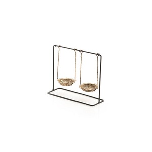 Bougeoir fait main en fer et laiton forme de taille personnalisée pour les mariages avec logo personnalisé bougeoir de vaisselle à bas prix - Product Image 1