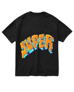 Camiseta de manga corta informal para hombre Tela tejida básica de diseño de cuello redondo con serigrafía - Product Image 1