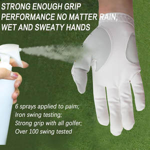 Gants de golf en cuir pour hommes, tout temps, accrocheurs et confortables, avec marqueur de balle, performance améliorée sur le parcours - Product Image 3