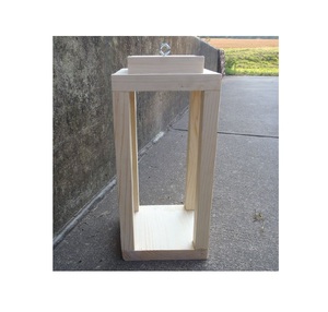 Candelabro de madera linterna de la mejor calidad de lujo Linterna de madera maciza Fiestas de Navidad hechas a mano producto más vendido - Product Image 1