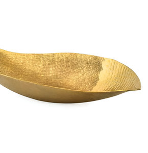 Plato decorativo de Metal en forma de barco con textura curva para fiesta restaurante hogar - Product Image 6