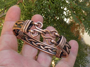 Pulseras de cobre ajustables para hombres y mujeres Joyería elegante para aliviar el dolor de Tradebyd - Product Image 4