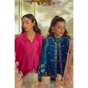 Camisa de Fiesta de Satén Bordada Vintage para Mujer - Blusa Elegante Formal XS-XL - Product Image 6