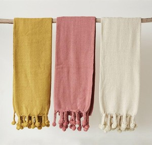 Manta de algodón de venta lujosa, sofá acogedor de alta calidad, toallas tejidas orgánicas al por mayor - Product Image 4