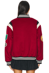 Veste universitaire unisexe avec logo brodé personnalisé, nom de l'équipe, numéro, vêtements d'extérieur rétro, broderie personnalisée, vêtements d'équipe scolaire - Product Image 4