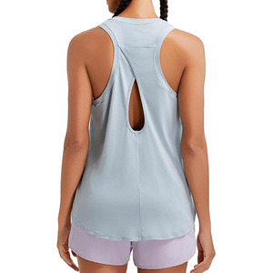 Débardeur découpé au dos pour femmes Élégant et respirant pour vêtements actifs Nouveau Offre Spéciale Confortable Séchage rapide Sexy Casual Femmes Débardeur - Product Image 5