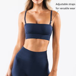 High Waistband Gym Clothes Female Activewear Adjust Strap Gym Bra Fitness 2 Piece Sets Gym Workout <b>Leggings</b> Sport Wear <b>for</b> <b>Women</b> - Product Image 2