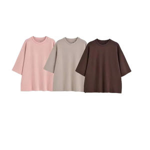 T-shirt en coton extensible tricoté 240gsm pour les modèles unisexes imprimés sur mesure avec des motifs élégants pour les sorties et les voyages - Product Image 1