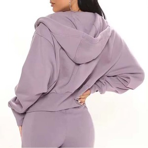 Sudadera con capucha y cremallera de lana para mujer de talla grande, sudaderas con capucha de manga larga de gran tamaño, ropa informal transpirable para invierno o otoño - Product Image 6