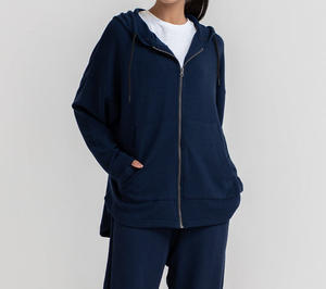 Sweats à capuche personnalisés de haute qualité Streetwear pour femmes Sweat à capuche brodé à épaules tombantes pour femmes - Product Image 1