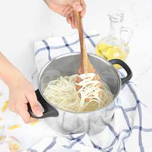 ส้อมพาสต้าไม้มะกอกทนทานและเป็นมิตรกับสิ่งแวดล้อมสำหรับเสิร์ฟและคน - Product Image 2