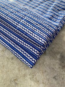 Robe d'été en coton indien fait à la main pour femmes Robe Yard avec feuille Floral Hand Block Print for Dress Making - Product Image 2