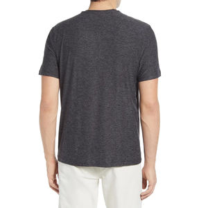 Marque privée vêtements d'été respirant t-shirt uni pour hommes vente en gros conception personnalisée hommes tenue décontracté t-shirts - Product Image 6